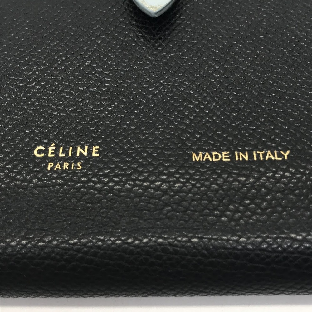 Celine Strap Multi Function Bi Fold Wallet Black - image 5